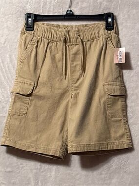 NWT Highland originals Kids' Khaki Cargo Drawstring Shorts
